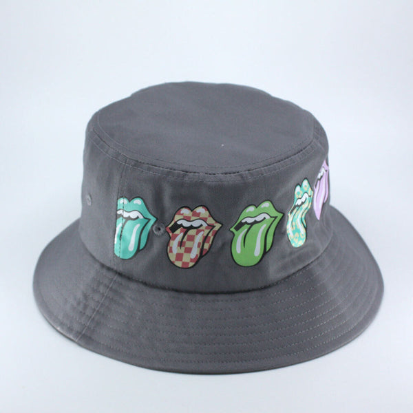 The Rolling Stones Unisex Cotton Bucket Hat - Multi-Tongue Pattern - G -  Ooh La La Factory