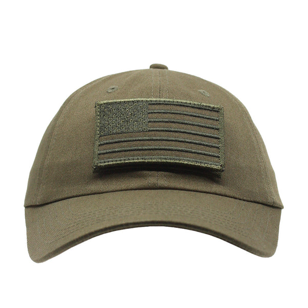 UNITED STATES FLAG HOOK & LOOP PATCH MESH TRUCKER CAP - Green Camo / Olive  Mesh - Chicago Cop Shop