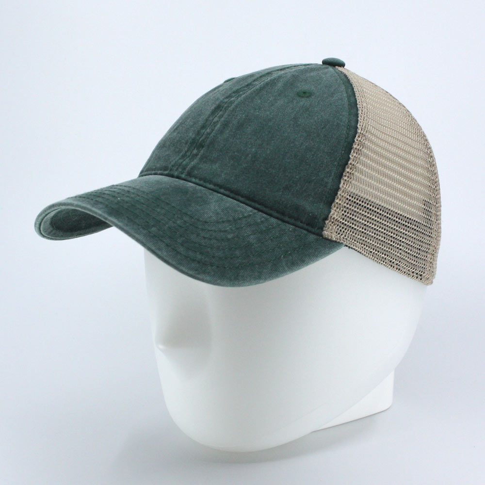Vintage Washed Cotton Soft Mesh Adjustable Dad Hat Baseball Cap