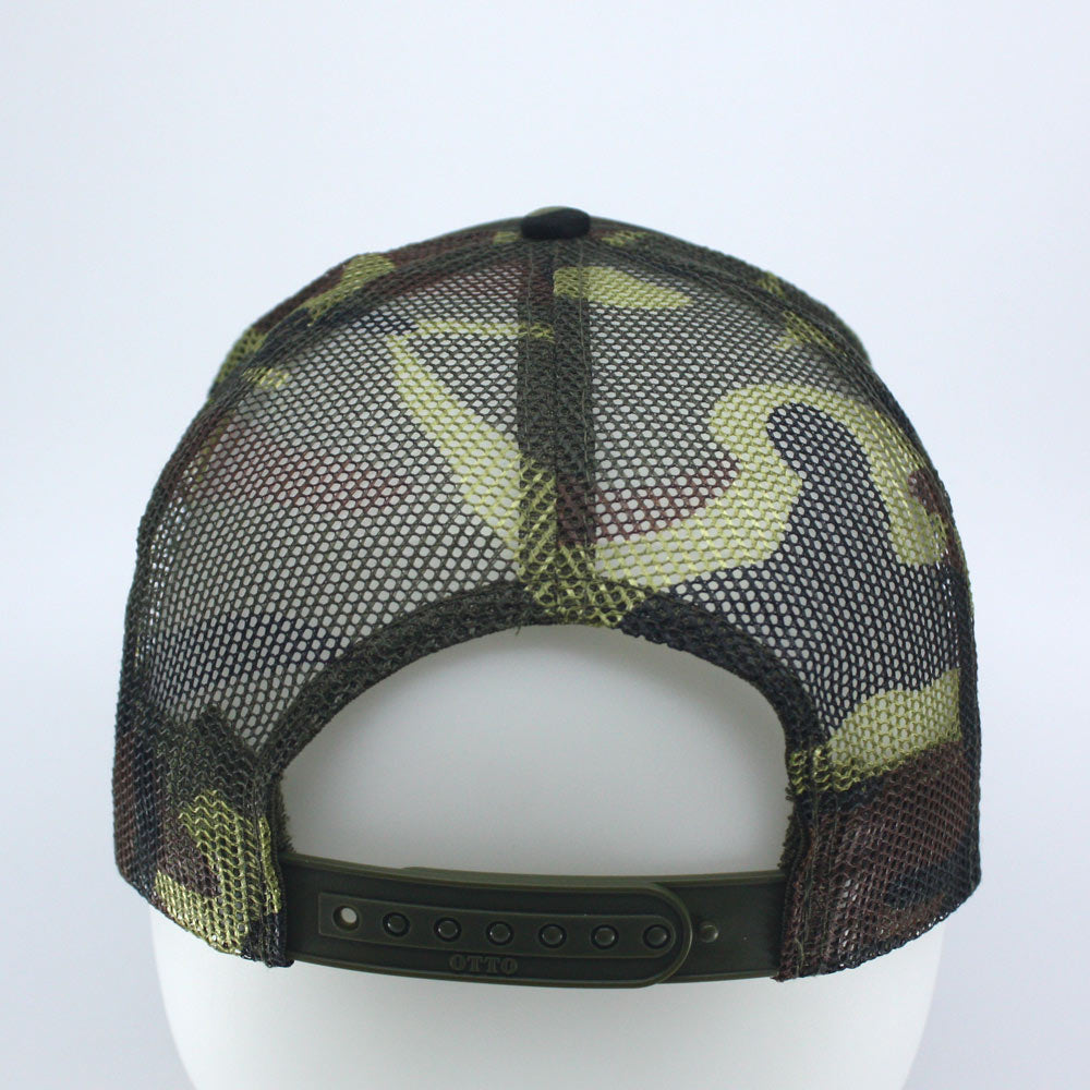 High Crown Camouflage Camo Mossy Oak Neon Form Adjustable Mesh